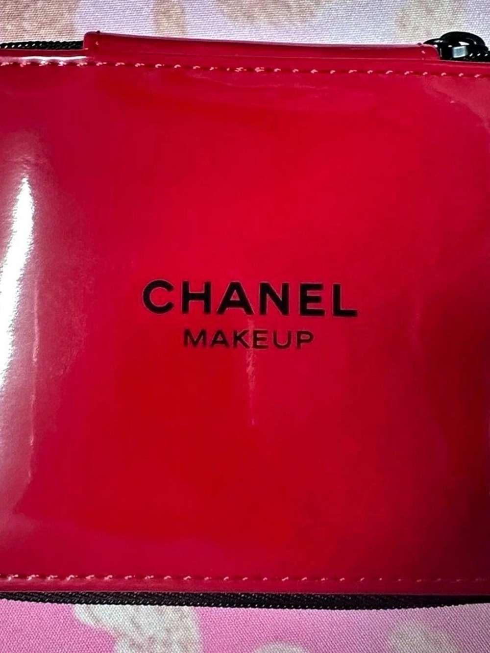 Chanel Makeup Cosmetic Case Red & Black